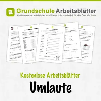 Umlaute Kostenlose Arbeitsblatter