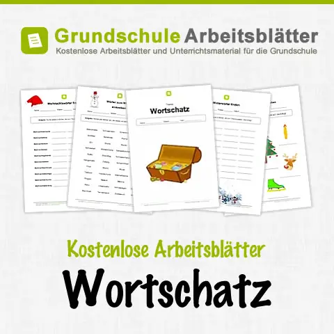 Kostenlose Arbeitsblätter Wortschatz