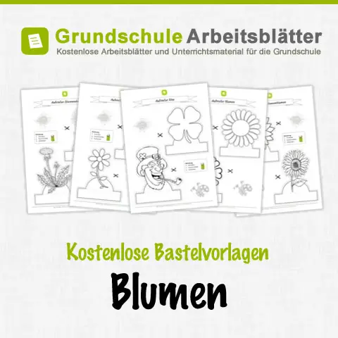 Kostenlose Bastelvorlagen Blumen