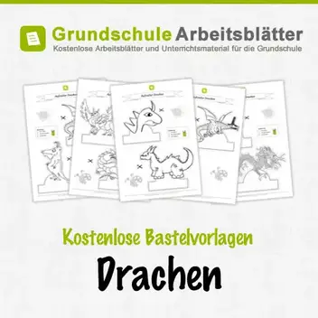 Bastelvorlagen Drachen Fur Kinder Kostenlose Arbei