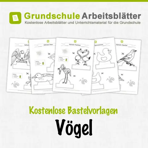 Kostenlose Bastelvorlagen Vögel