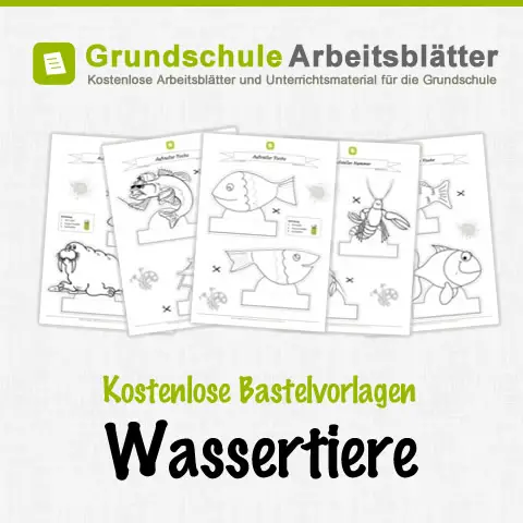 Kostenlose Bastelvorlagen Wassertiere