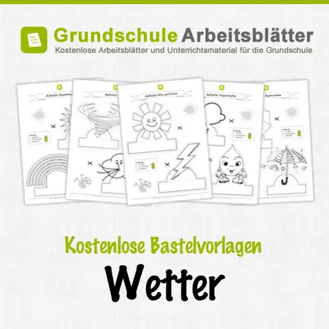 Kostenlose Bastelvorlagen Wetter