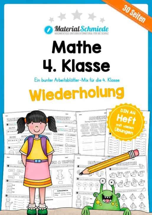 30 Mathe Übungen für die 4. Klasse